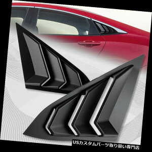 ウィンドウルーバー 2016-2018年ホンダシビックセダン/ 4DR ABSサイドウィンドウルーバースクープカバーベント For 2016-2018 Honda Civic Sedan/4DR ABS Side Window Louvers Scoop Cover Vent