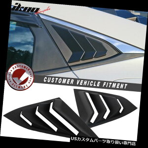 EBhE[o[ 16-18z_VrbNZ_㕔NH[^[plEBhETCh[o[xg2PC ABSɃtBbg Fits 16-18 Honda Civic Sedan Rear Quarter Panel Window Side Louvers Vent 2PC ABS