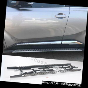 TChXebv 2PCSjO{[hTChXebvNerfo[veN^[tBbgC-HR CHR CH-R 2017 2018 2Pcs running board side step Nerf bar protector fit for C-HR CHR CH-R 2017 2018