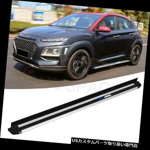 TChXebv q_CKONA 2018 2019̂߂ɍVA~jEjO{[h̑ʃXebvNerf_ New Aluminium Running Board Side Step Nerf Bar Fit For Hyundai KONA 2018 2019
