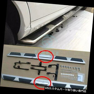 TChXebv Audi Q5 2009-2016̂߂2PcsXeX|̃jO{[h̑ʂ̃XebvNerf_ 2Pcs Stainless Steel Running Board Side Step Nerf Bar For Audi Q5 2009-2016