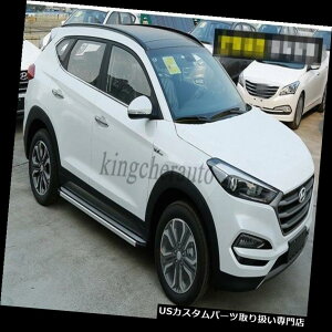 �T�C�h�X�e�b�v �V�����c�[�\��2015-2017�A���~�T�C�h�X�e�b�v�����j���O�{�[�hnerf�o�[�p�q�����_�C fit Hyundai for new Tucson 2015-2017 aluminium side step running board nerf bar �y���s�A���i�z