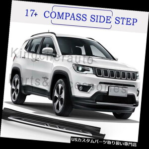 TChXebv A~jEJEEP Compass 2017 2018 2019jO{[hTChXebṽj[to[ɓK Aluminium fits for JEEP Compass 2017 2018 2019 running board side step nerf bar