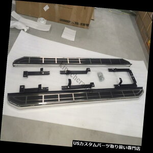 サイドステップ 2PCSはアウディQ7 2016-2018新しいステンレス鋼ランニングボードサイドステップNerfバーにフィット 2Pcs fits Audi Q7 2016-2018 new stainless steel running board side step Nerf bar