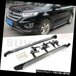 �T�C�h�X�e�b�v �t�H�[�h�G�b�W2015-2018�A���~�����j���O�{�[�hNerf�o�[�p�̐V�����T�C�h�X�e�b�v�t�B�b�g New Side Step Fit for Ford Edge 2015-2018 Aluminium Running Boards Nerf Bar �y���s�A���i�z