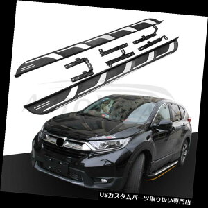 TChXebv z_CR-V CRV 2017 2018jO{[hNerfo[p̐VA~jETChXebvtBbg New Aluminum Side Step Fit for Honda CR-V CRV 2017 2018 Running Board Nerf Bar