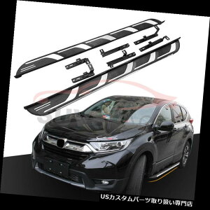 TChXebv z_CR-V CRV 2017 2018jO{[hNerfo[p̐VA~jETChXebvtBbg New Aluminum Side Step Fit for Honda CR-V CRV 2017 2018 Running Board Nerf Bar