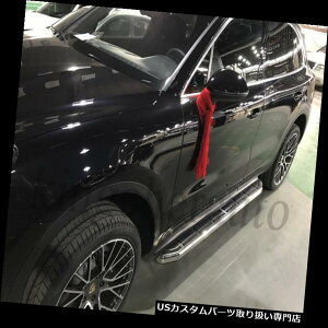 TChXebv Cayenne 2018 2019 2{XeXjO{[hTChXebvNerfo[ɃtBbg fits for Cayenne 2018 2019 2Pcs stainless steel running board side step Nerf bar