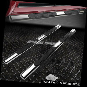 TChXebv 01-16̂߂CHEVY SILVERADON[4 "I[oNTChXebvNERFo[jO{[h FOR 01-16 CHEVY SILVERADO CREW 4" OVAL CHROME SIDE STEP NERF BAR RUNNING BOARD