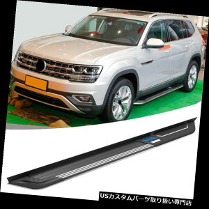 �T�C�h�X�e�b�v VW�t�H���N�X���[�Q���A�g���X2018�A���~�j�E���V�����j���O�{�[�h�T�C�h�X�e�b�v�i�t�o�[�p�t�B�b�g Fit For VW Volkswagen Atlas 2018 Aluminium New Running Board Side Step Nerf Bar �y���s�A��