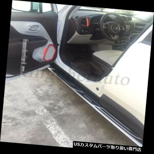 �T�C�h�X�e�b�v JEEP�̔��t��2015-2018 2PCS�A���~�����j���O�{�[�h�T�C�h�X�e�b�v�o�[�Ƀt�B�b�g fit for JEEP renegade 2015-2018 2Pcs aluminium running board side step bar �y���s�A���i�z