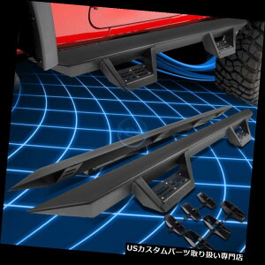 TChXebv 3 "ubNjO{[hNerfo[+ 2007-2016W[vO[4hApXebvpbh 3" Black Running Board Nerf Bars+Step Pad for 2007-2016 Jeep Wrangler 4-Door