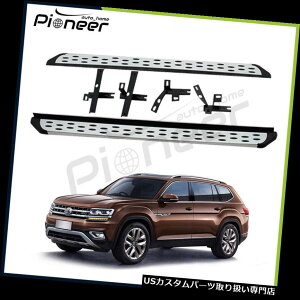 TChXebv VWtHNX[QAgX2018A~jETChXebvito[jO{[hp Fit for VW Volkswagen Atlas 2018 Aluminium Side Step Nerf Bar Running Boards