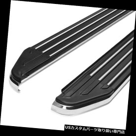 サイドステップ 2 x 5.5 "16-18のホンダPilortのためのアルミニウム連続した板サイドステップNerf棒+ハードウェア 2x 5.5"Aluminum Running Board Side Step Nerf Bar+Hardware For 16-18 Honda Pilort