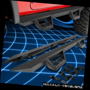 TChXebv 3 "̃jO{[hNerfo[+ 2007-2016NTundragN[LupXebvpbh 3" Black Running Board Nerf Bars+Step Pad for 2007-2016 Tundra Extended Crew Cab