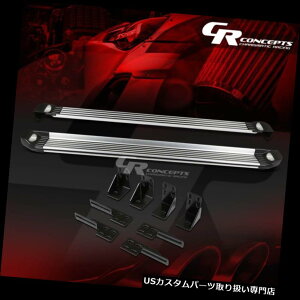 TChXebv 5.25 "uVꂽA~jEjO{[h̃Xebvo[+ 06-12g^RAV 4̂߂̃Cg 5.25"BRUSHED ALUMINUM RUNNING BOARD STEP NERF BAR+LIGHT FOR 06-12 TOYOTA RAV 4