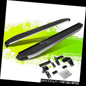 TChXebv 5.75 '13/16g^RAV4̂߂̋/̃A~jEXebvߋ_jO{[h 5.75' METALLIC/BLACK ALUMINUM STEP NERF BAR RUNNING BOARD FOR 13-16 TOYOTA RAV4