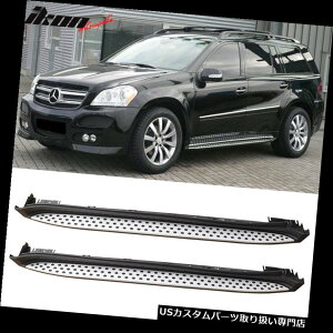 TChXebv 07-12xcX164 GLNXOEt@Ng[X^CjO{[hTChXebvito[ɃtBbg Fits 07-12 Benz X164 GL-Class OE Factory Style Running Board Side Step Nerf Bars