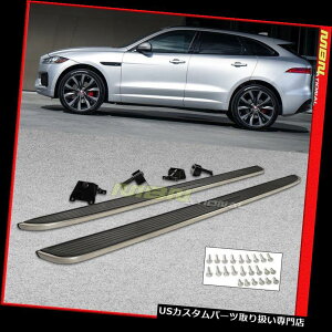 TChXebv 2017-2018WK[Fy[XjO{[hTChXebv[i[to[LbgN[Vo[ 2017-2018 Jaguar F-Pace Running Board Side Step Rail Nerf Bar Kit Chrome Silver