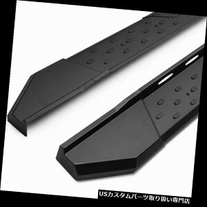 �T�C�h�X�e�b�v 5.5 �u���b�N�X�e�b�v�o�[/�����j���O�{�[�h+ 07-17�V�{���[�V���o���[�h�N���[�L���u�p�u���P�b�g 5.5Black Step Bar/Running Board+Brackets For 07-17 Chevy Silverado Crew Cab �y���s�A���i�z