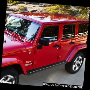 TChXebv 2007-2018W[vO[JK 4DR̂߂2xA~jE4.5 "jO{[hTChXebvo[ 2x Aluminum 4.5" Running Boards Side Step Bar for 2007-2018 Jeep Wrangler JK 4DR