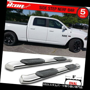 �T�C�h�X�e�b�v 09-18 Ram 1500�N���[�L���u5In�X�e�����X�X�`�[���T�C�h�X�e�b�v�����j���O�{�[�h Fits 09-18 Ram 1500 Crew Cab 5In Stainless Steel Side Steps Running Board �y���s�A���i�z