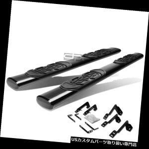 �T�C�h�X�e�b�v 01-16�V�{���[�V���o���[�h�N���[�L���u6 �u���b�N�I�[�o���T�C�h�X�e�b�v�i�t�o�[�����j���O�{�[�h�Ƀt�B�b�g Fit 01-16 Chevy Silverado Crew Cab 6Black Oval Side Step Nerf Bar Running Board 