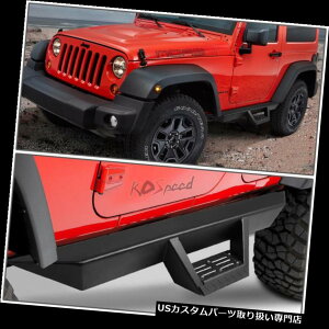 TChXebv 2 x 3 "07-16W[vO[2hApubNTChNerfo[jO{[h+Xebvpbh 2x 3" Black Side Nerf Bar Running Board+Step Pad for 07-16 Jeep Wrangler 2-Door