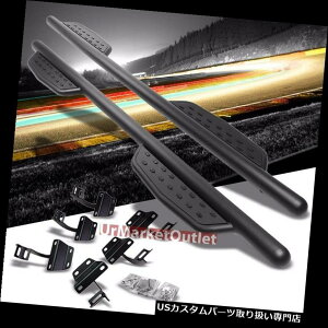 �T�C�h�X�e�b�v 3 "W / 86" L�u���b�N���E���h�T�C�h�i�[�t�X�e�b�v�o�[�����j���O�{�[�h�p15-17 F-150�N���[�L���u 3"W/86"L Black Round Side Nerf Step Bars Running Board For 15-17 F-150 Crew Cab