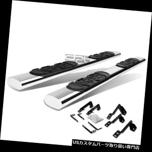 TChXebv 01-16V{[Vo[hN[6 "ɃtBbgNI[oTChXebvito[jO{[h Fit 01-16 Chevy Silverado Crew 6"Chrome Oval Side Step Nerf Bar Running Board