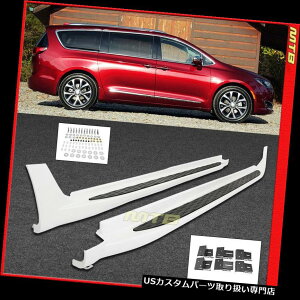 �T�C�h�X�e�b�v Pacifica 2017-2018 Nerf�o�[�����j���O�{�[�h�p�u���C�g�z���C�g���`�T�C�h�X�e�b�v Bright White Molded Side Steps for Pacifica 2017-2018 Nerf Bars Running Boards