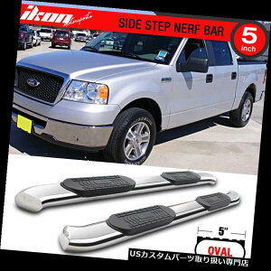 �T�C�h�X�e�b�v 04-08 F150�X�[�p�[�N���[�L���u5�C���`SS�X�e�����X�X�`�[���T�C�h�X�e�b�v�����j���O�{�[�h Fits 04-08 F150 Super Crew Cab 5In SS Stainless Steel Side Steps Running Boards �y���s�A���i�z