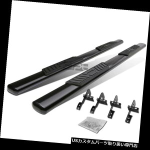 �T�C�h�X�e�b�v 09-14�t�H�[�hF150 Ext / Super Cab 5 �u���b�N�I�[�o���T�C�h�X�e�b�v�i�[�t�o�[�����j���O�{�[�h Fit 09-14 Ford F150 Ext/Super Cab 5 Black Oval Side Step Nerf Bar Running Board �y���s�A���i�z