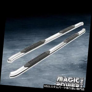 TChXebv 08-17 SILVERADO 1500/2500gCAB 4C`N[TChXebvNERFo[J[u FOR 08-17 SILVERADO 1500/2500 EXTENDED CAB 4" CHROME SIDE STEP NERF BAR CURVED