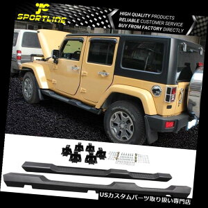 TChXebv 2007-2017ɃtBbgW[vO[JK4DrjO{[hTChXebvNerfo[ Fits 2007-2017 Jeep Wrangler JK Unlimited 4Dr Running Board Side Step Nerf Bars