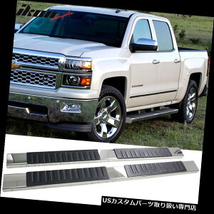�T�C�h�X�e�b�v 07-19 Silverado Sierra 1500�N���[�L���u5�C���`�T�C�h�X�e�b�v�o�[�����j���O�{�[�hSS�Ƀt�B�b�g Fits 07-19 Silverado Sierra 1500 Crew Cab 5inch Side Step Bar Running Boards SS �y���s�A���i�z
