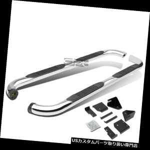 �T�C�h�X�e�b�v 98-11�����W���[�X�[�p�[4Dr�N���[���X�e�����X��3�C���`�T�C�h�X�e�b�v�i�[�t�o�[�����j���O�{�[�h Fit 98-11 Ranger Super 4Dr Chrome Stainless 3 Side Step Nerf Bar Running Board �y���s�A���i