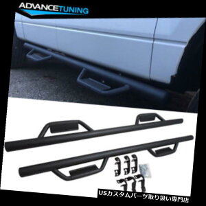 �T�C�h�X�e�b�v 2009-2014 Ford F150�N���[�L���uV1�X�^�C��Nerf�T�C�h�X�e�b�v�o�[�����j���O�{�[�h�Ƀt�B�b�g Fits 2009-2014 Ford F150 Crew Cab V1 Style Nerf Side Step Bar Running Boards �y���s�A���i�z
