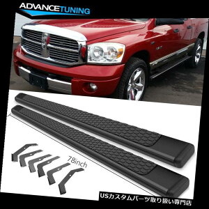 TChXebv 02-08_bWNbhLu78C`OEX^CubNNerfo[jO{[h Fits 02-08 Dodge Ram Quad Cab 78inch Ram OE Style Black Nerf Bar Running Boards