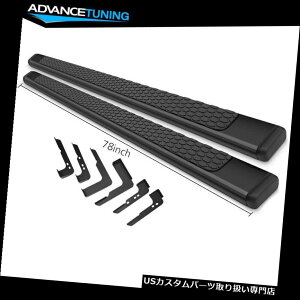 TChXebv 99-13Vo[h_uLu78C`OEX^CubNXebvo[jO{[h Fits 99-13 Silverado Double Cab 78inch Ram OE Style Black Step Bar Running Board