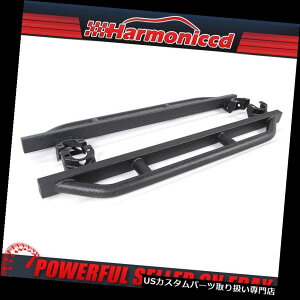 TChXebv 07-18ɃtBbgW[vO[JK 2hATChA[}[TChXebveNX`[hHubNX`[ Fits 07-18 Jeep Wrangler JK 2 Door Side Armor Side Steps Textured Black Steel