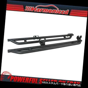 TChXebv 07-18ɃtBbgW[vO[JK 4hAIt[hTChXebvTChA[}[eNX`[hHubN Fits 07-18 Jeep Wrangler JK 4 DOOR Off Road Side Steps Side Armor Textured Black