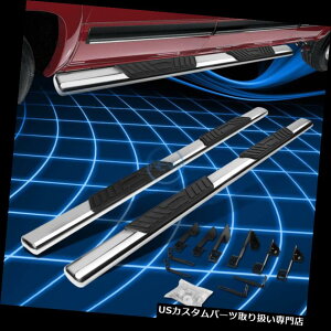 TChXebv N5 "2001-2016ÑVo[h̏g̃^NV[̂߂̑ȉ~`̃XebvNerf_A/ Chrome 5"Oval Step Nerf Bar Running Board/Rail For 2001-2016 Silverado Crew Cab