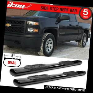 �T�C�h�X�e�b�v 07-19 Silverado GMC Sierra�g���L���u5�C���`�T�C�h�X�e�b�v�����j���O�{�[�h Fits 07-19 Silverado GMC Sierra Extended Cab 5 Inch Side Steps Running Boards �y���s�A���i�z