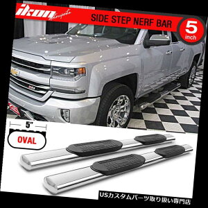 �T�C�h�X�e�b�v 07-19 Silverado GMC Sierra�g���L���u5In�X�e�����X�X�`�[���T�C�h�X�e�b�v�o�[�Ƀt�B�b�g Fits 07-19 Silverado GMC Sierra Extended Cab 5In Stainless Steel Side Step Bars �y���s�A���i�z