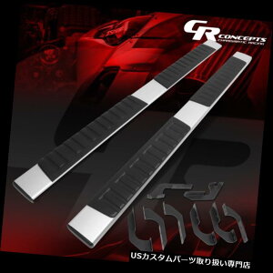 TChXebv LH + RH 6 "07-18g^chN[}bNXpXeXTChXebvo[jO{[h LH+RH 6" STAINLESS SIDE STEP BAR RUNNING BOARD FOR 07-18 TOYOTA TUNDRA CREWMAX