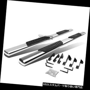 TChXebv 01-16Vo[hN[LuN[5 "I[oTChXebvi[to[jO{[h/[ɃtBbg Fit 01-16 Silverado Crew Cab Chrome 5"Oval Side Step Nerf Bar Running Board/Rail