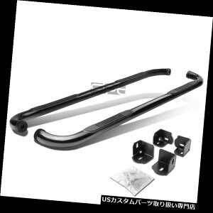�T�C�h�X�e�b�v 04-12�R�����h/�L���j�I�� �G�N�X�g���L���u4Dr�u���b�N3 �T�C�h�X�e�b�v�i�[�t�o�[�����j���O�{�[�h Fit 04-12 Colorado/Canyon Ext Cab 4Dr Black 3 Side Step Nerf Bar Running Board �y���s�A���i