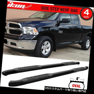 TChXebv 09-16 Dodge Ram 1500NbhLu4C`ubNJ[uNerfo[TChXebv{[h Fits 09-16 Dodge Ram 1500 Quad Cab 4 Inch Black Curved Nerf Bar Side Step Boards