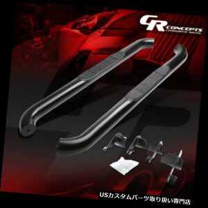 �T�C�h�X�e�b�v 07-16�W�[�v�����O���[2DR�̂��߂�BLK�̕��̏�h���{���Ă���|�S�X�e�b�v���������_�����j���O�{�[�h BLK POWDER COATED STEEL STEP NERF BAR RUNNING BOARD FOR 07-16 JEEP WRANGLER 2DR �y���s�A��